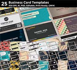 25套商业名片模板：25 Business Card Templates